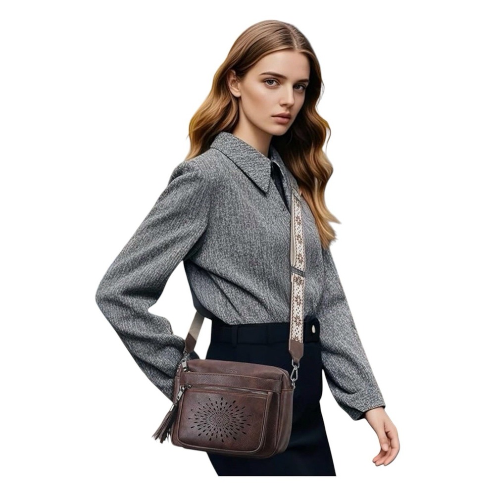 Crossbody Bags for Women Trendy Faux Leather Crossbody Purses Shoulder Handbags - Picture 3 of 11